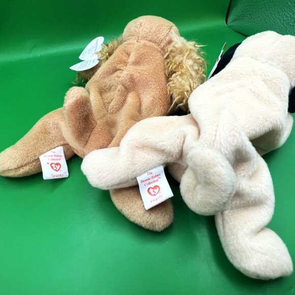 Ty Beanie Baby Dog Puppy Bundle Beanbag Plush Stuffed Animal Toys Jinglepup Pug - Picture 9 of 16